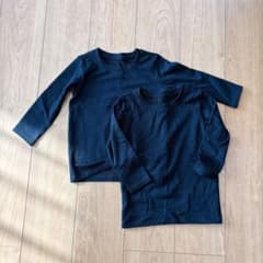 超極暖ヒートテック UNIQLO 100㎝ ブラック 2枚セットのサムネイル