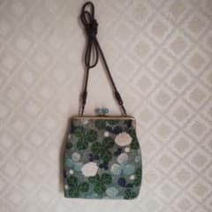 花柄ポシェット 緑色のサムネイル