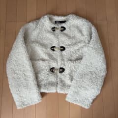 ZARA フェイクボアジャケット Sサイズのサムネイル