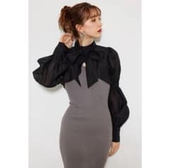 rienda リエンダ ボレロセットレイヤードニットワンピース ♡極美品♡のサムネイル