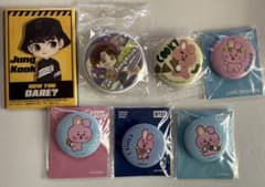 BTS 국 BT21 COOKY TinyTAN 캔 배지 7 개 세트