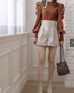 【GRL】レザーショートパンツのサムネイル