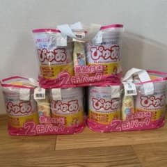 【未開封】粉ミルク　雪印メグミルク　ぴゅあ6缶　景品付きのサムネイル