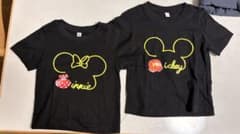 Disney ミッキー ミニー Tシャツ 100 110 2枚セット おそろいのサムネイル