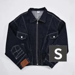 L2222　ユニークデニムジャケット　L（navy）　地底人ONLINE L2222 ユニークデニムジャケット S（navy） 地底人ONLINE - メルカリ