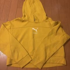 PUMA プーマ パーカー イエロー Mサイズのサムネイル