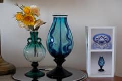 舩木倭帆 吹きガラス 花瓶 花器 骨董 民藝ガラス グラス 横山秀樹 小谷眞三 舩木倭帆 吹きガラス 花瓶 花器 骨董 民藝ガラス グラス 横山