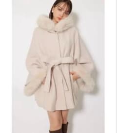 rienda ウールMIXフードポンチョコート rienda | 【WEB限定】ウールMIXフードポンチョコート (コート ) |SHEL