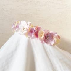 ベビー＆キッズ花冠　くすみピンクビジューのサムネイル