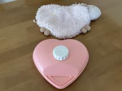 ハート型ピンク湯たんぽ 羊カバー付きのサムネイル