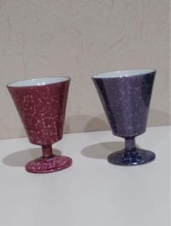 有田焼　麟 Lin Marble 高台杯 2客｜ぐい吞み／ワイングラス｜磁器のサムネイル