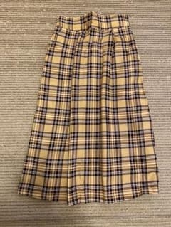 チェックスカート ロングスカートのサムネイル