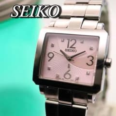 美品 SEIKO ８Pダイヤ ルキア シルバー レディース腕時計 935