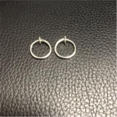 フェイクピアス フープイヤリング シルバーのサムネイル