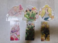 NARUTO ステッカー しおり　波風ミナト　はたけカカシ　春野サクラ　舞踊のサムネイル