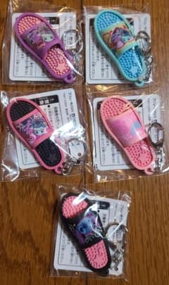 スティッチぎゃるKAWAふぉとサンダルマスコット全5種コンプリートセットのサムネイル