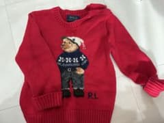 Polo Ralph Lauren 赤いクマ刺繍セーター 24Mのサムネイル