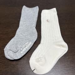 babyGap ベビー靴下 2-3歳 グレー ホワイトのサムネイル