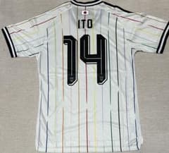 伊東純也 Wカップ選手着用モデル アウェイユニフォーム