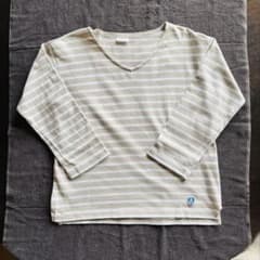 ORCIVAL ベージュ&ホワイトボーダーカットソーのサムネイル