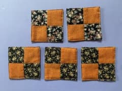 手作りコースター５枚セットのサムネイル