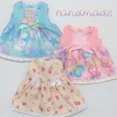 メルちゃん ハンドメイド ワンピース 3枚セットのサムネイル
