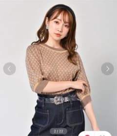 エムズエキサイト　袖5分丈ニットのサムネイル