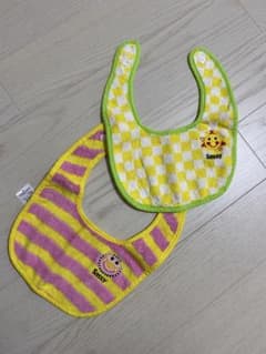 Sassy スタイ 2枚セット チェック柄 ボーダー柄のサムネイル