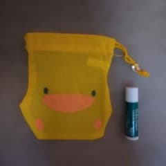 ぴよちゃん イエローポーチ　マザーグースの森【平成レトロ】