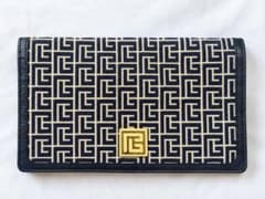 pierre balmain 二つ折り財布 ネイビー 総柄