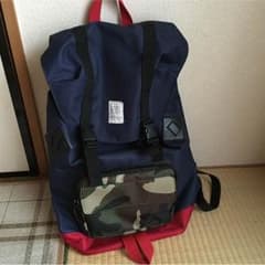 夏セール❗️wego リュック 迷彩 紺のサムネイル