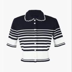 Bibiy. ROSIE SHIRT KNIT サマーボーダーニットのサムネイル