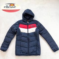 ellesse Lompard 中綿フードジャケット 紺 UK8