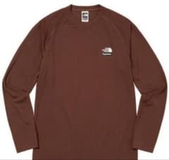 Supreme ×THE NORTH FACE ロンT 茶 Lのサムネイル