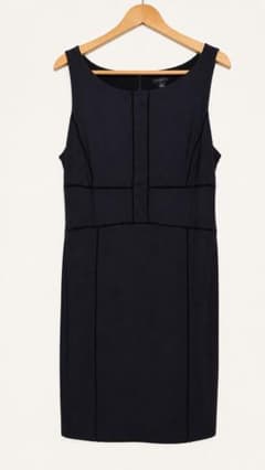 ANN TAYLOR 黒ノースリーブワンピース Aライン 3L 4Lのサムネイル