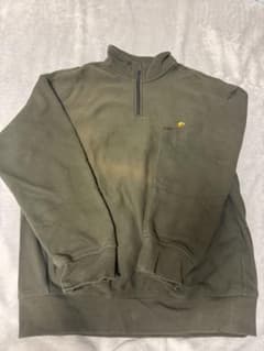Carhartt ハーフジップ スウェット オリーブのサムネイル