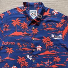 ⭐︎希少⭐︎ レインスプーナー アストロズ アロハシャツ XL 濃紺 MLB 