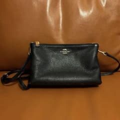 【極美品】COACH コーチ ショルダーバッグ レザー ブラック 斜め掛けのサムネイル