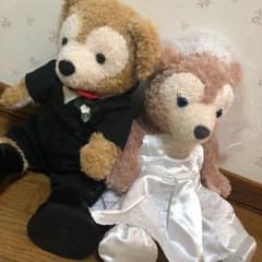 ウェディングドレス♥タキシード  ダッフィー♥シェリーメイのサムネイル