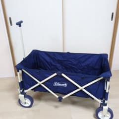 Coleman 折りたたみキャリーワゴン ネイビー 晴れ風レジャーシート付きのサムネイル