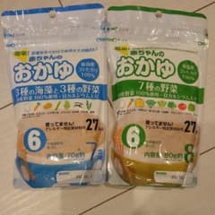 【離乳食】おかゆ２種類のサムネイル