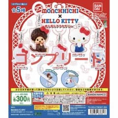 モンチッチ ハローキティ めじるしアクセサリー 全5種 コンプリートのサムネイル