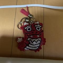 シーサー アクリルキーホルダー ラインストーンのサムネイル