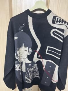 グラニフ　中村佑介　ニット　Lサイズ　Re:繋がる　ウォッシャブルジャカード m64615694001_1.jpg?1732955534