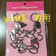 ディズニー  ミッキー ミニーちえのわ シルバー大きめキーホルダーのサムネイル