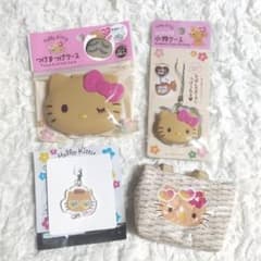 【未使用】サンリオ 日焼けキティ 4点セット セリア ダイソー ハローキティのサムネイル