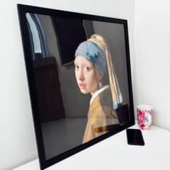 50cm×50cmポスター】フェルメール 真珠の耳飾りの少女①