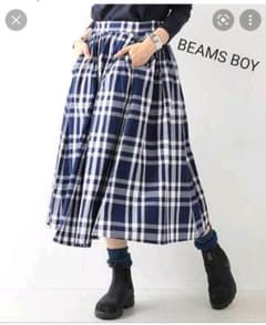 BEAMS BOY　ネイビー　チェックのサムネイル