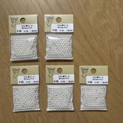 貴和製作所 アクリル無穴パール ホワイト 約3.0mm×5袋のサムネイル