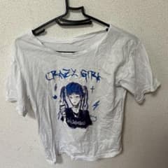 CRAZY GIRL プリント Tシャツ ホワイトのサムネイル